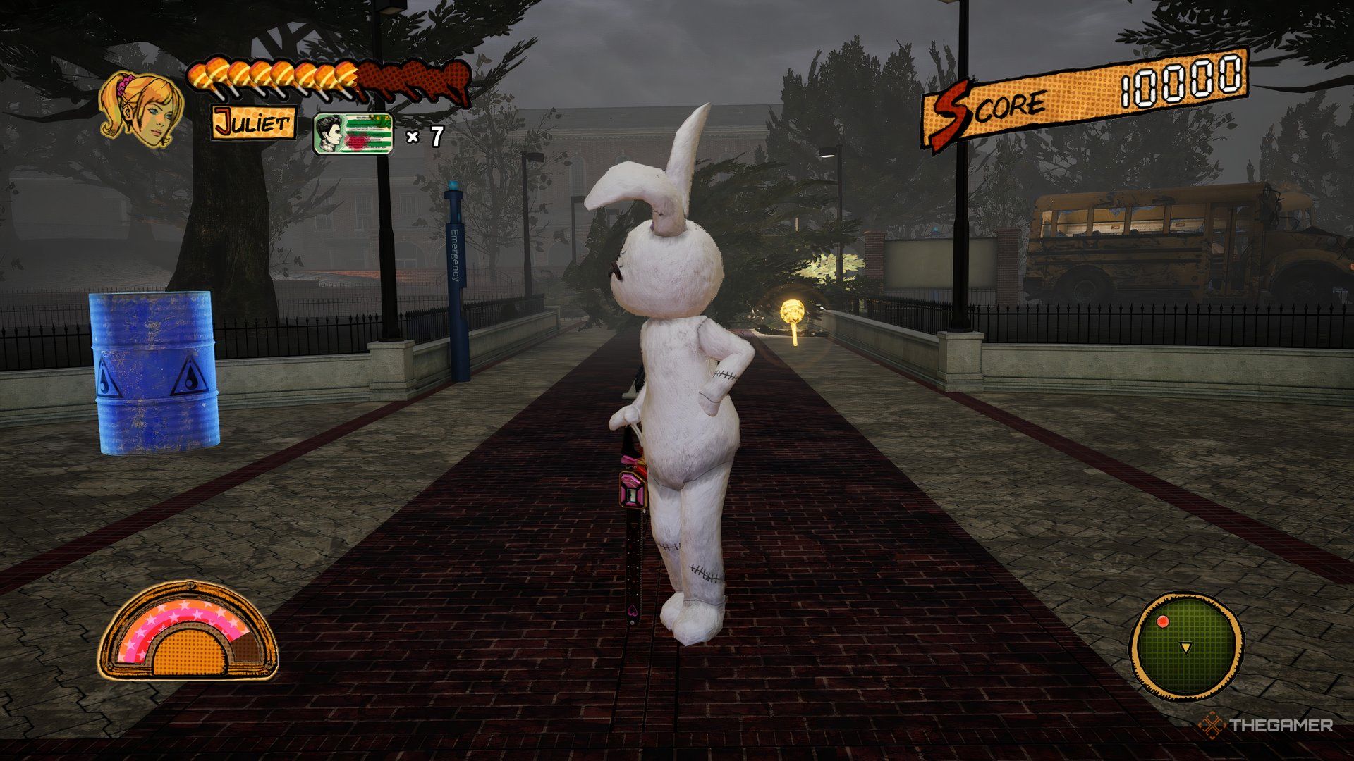 A Golden Lollipop near a dead-end during the beginning of the stage.