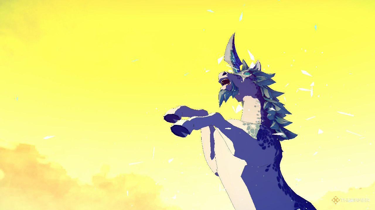 Tempest Unicorn is in the fusion attack animation in Farmagia.