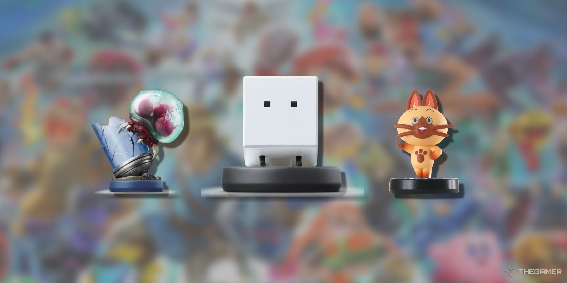 A featured image showing Navirou, a Metroid, and Qbby Amiibo.