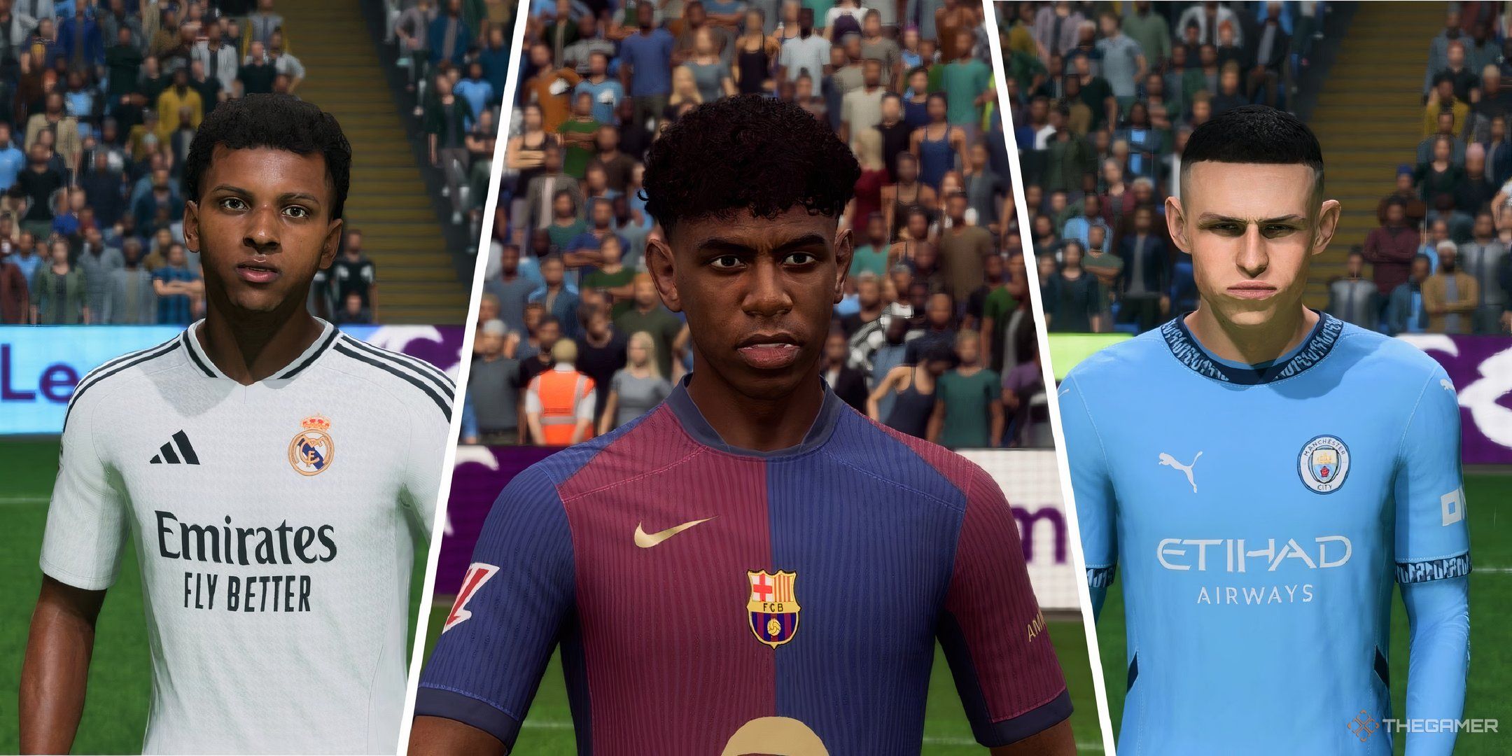 بهترین تیم های 3.5 ستاره برای حالت شغلی در EA Sports FC 25 4 تصویری از رودریگو، یامال و فیل فودن در EA Sports FC 25.