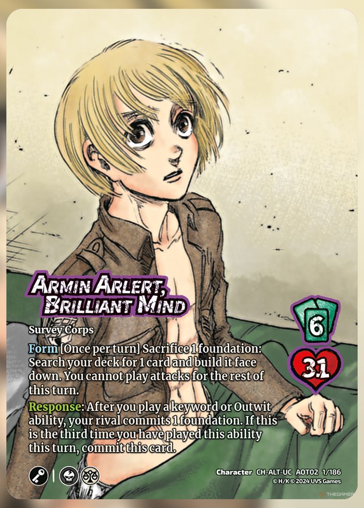 Armin Arlert, Brilliant Mind