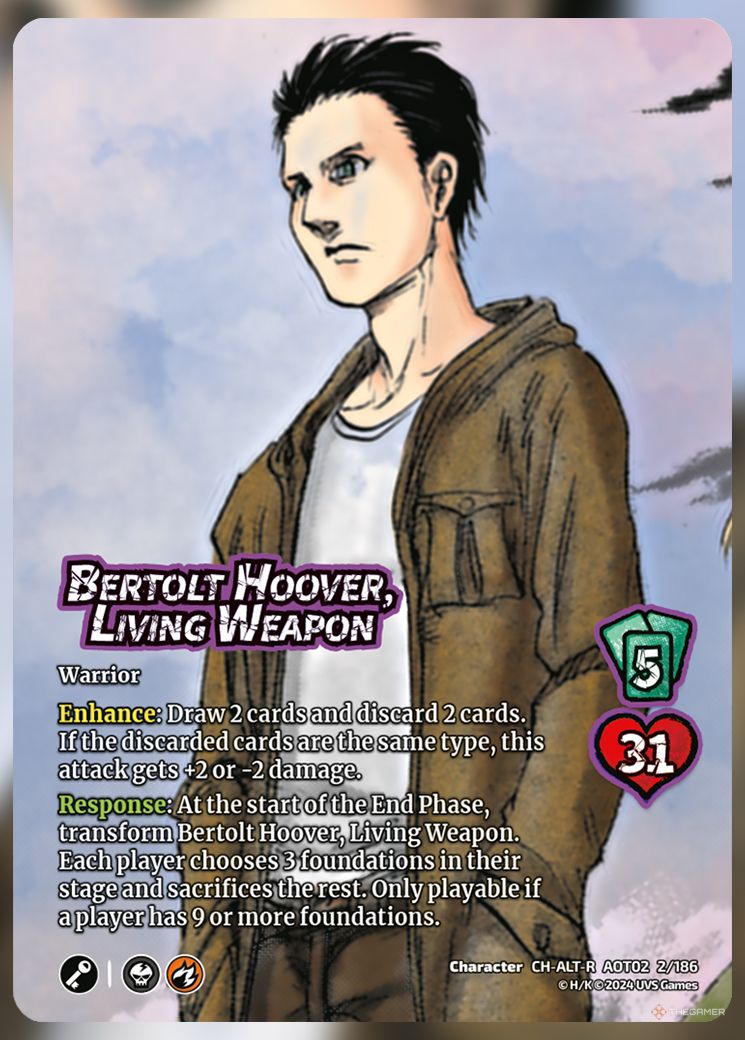 Bertolt Hoover, Living Weapon