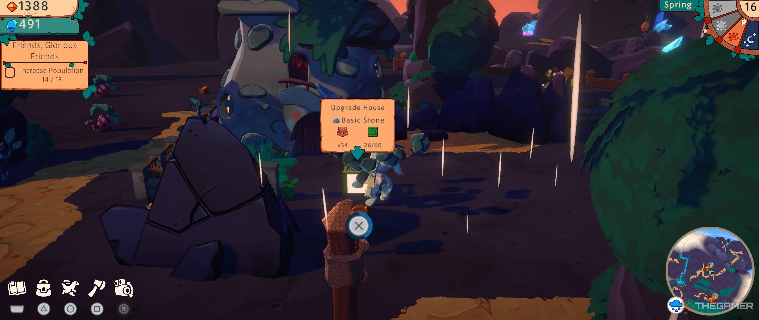 Delivering Basic Stone for a quest in Amber Isle.