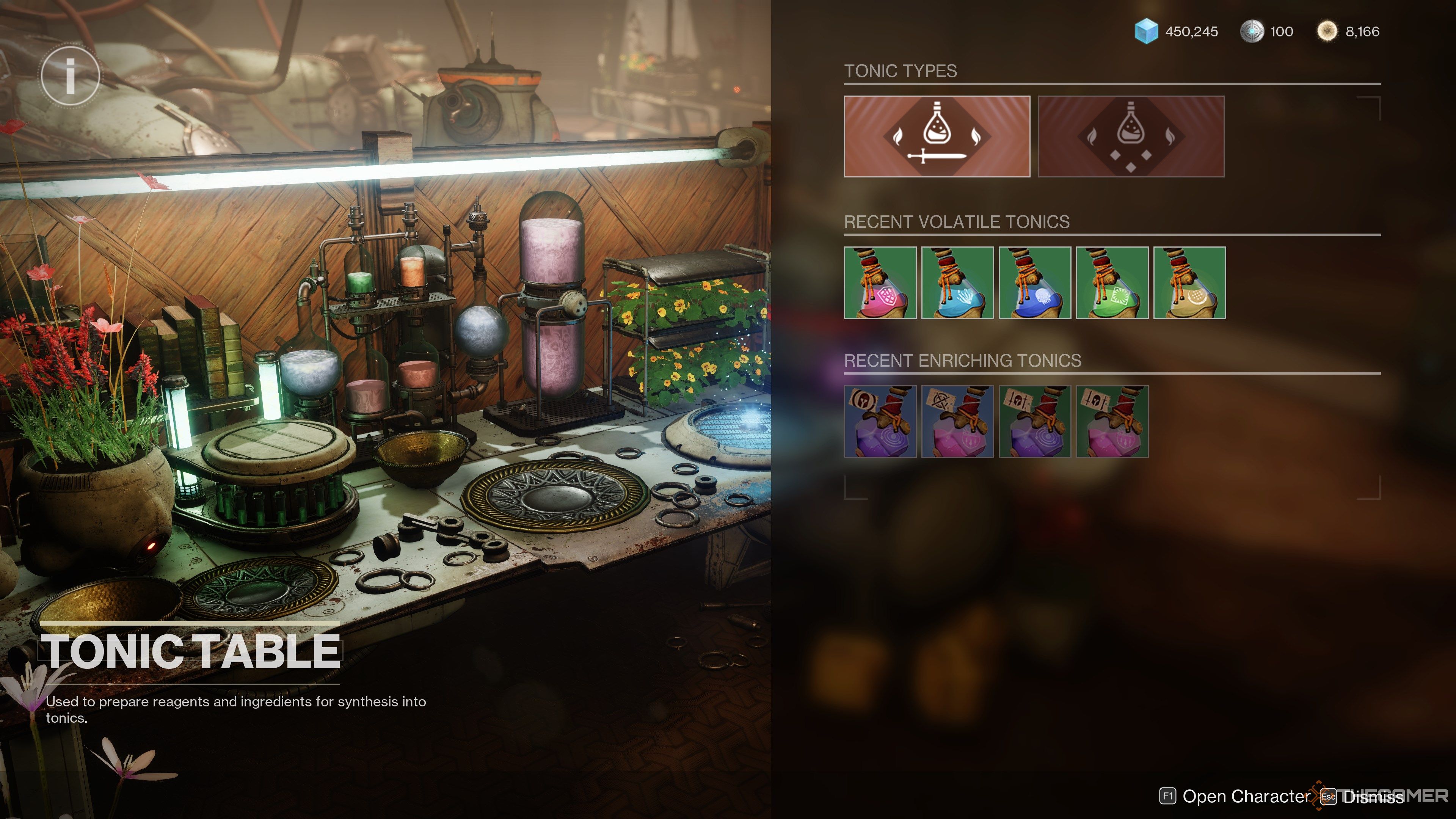 مرحله 1 ساخت تونیک Destiny 2