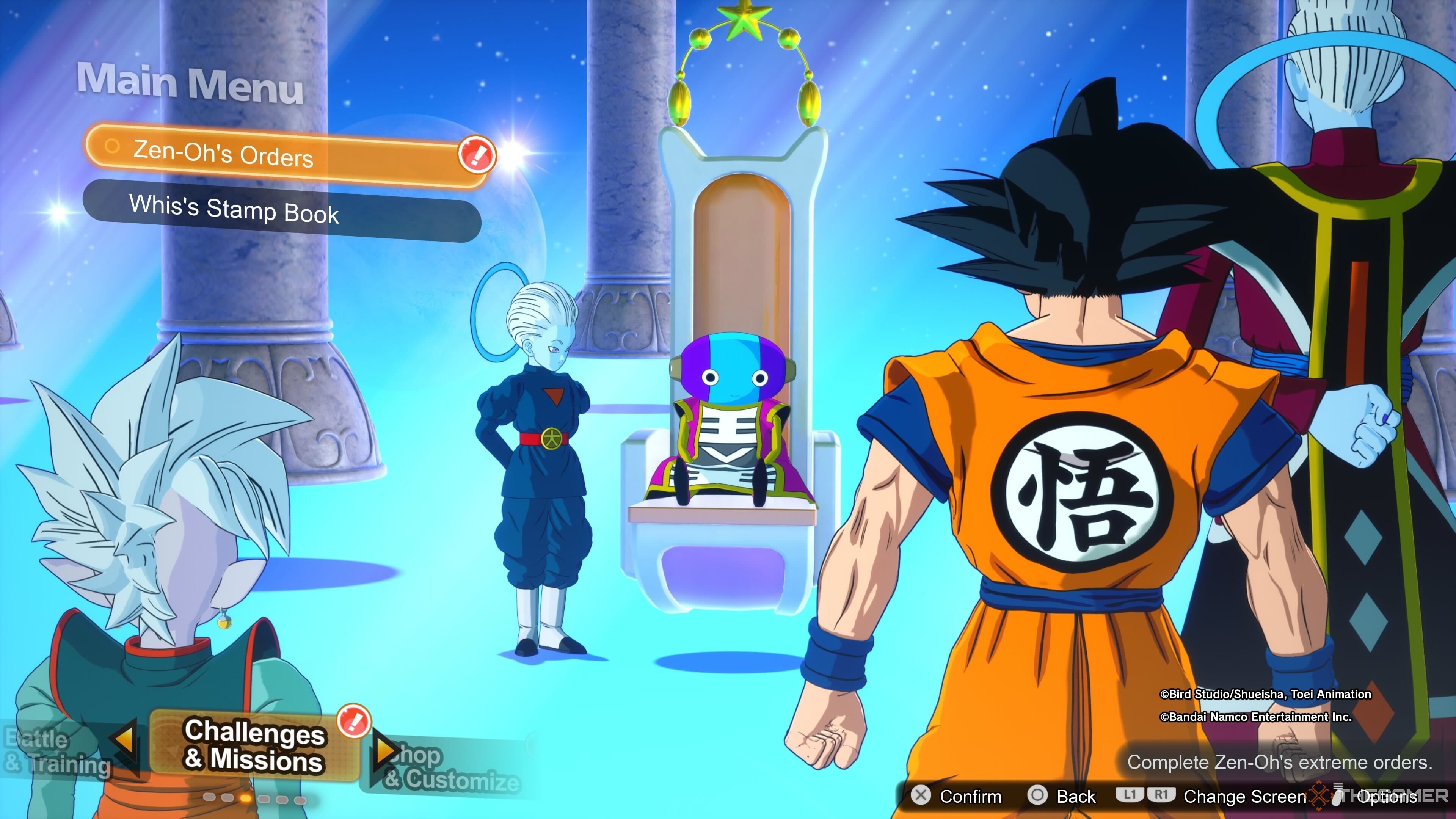 Challenges and missions in Dragon Ball: Sparking Zero.