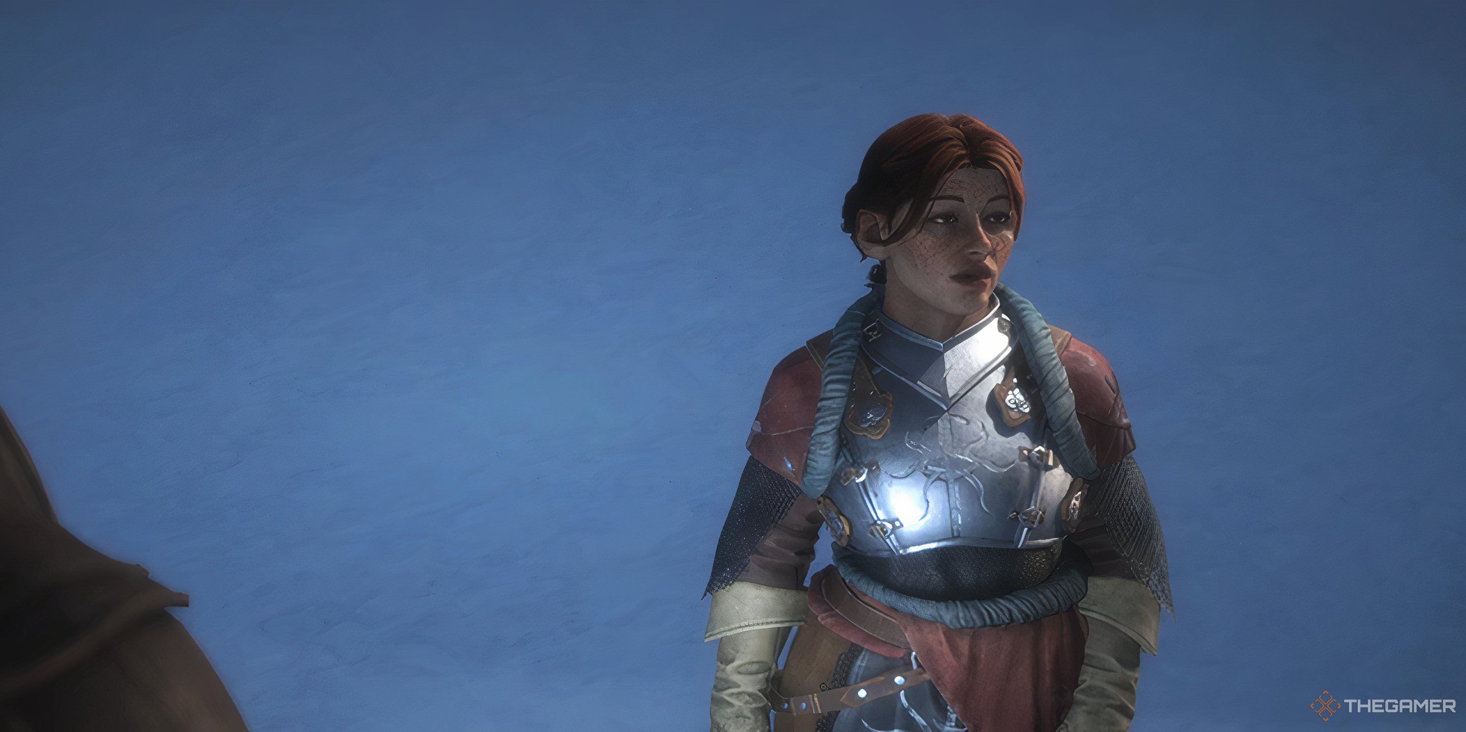 Harding standing in front of snow in Dragon Age: The Veilguard