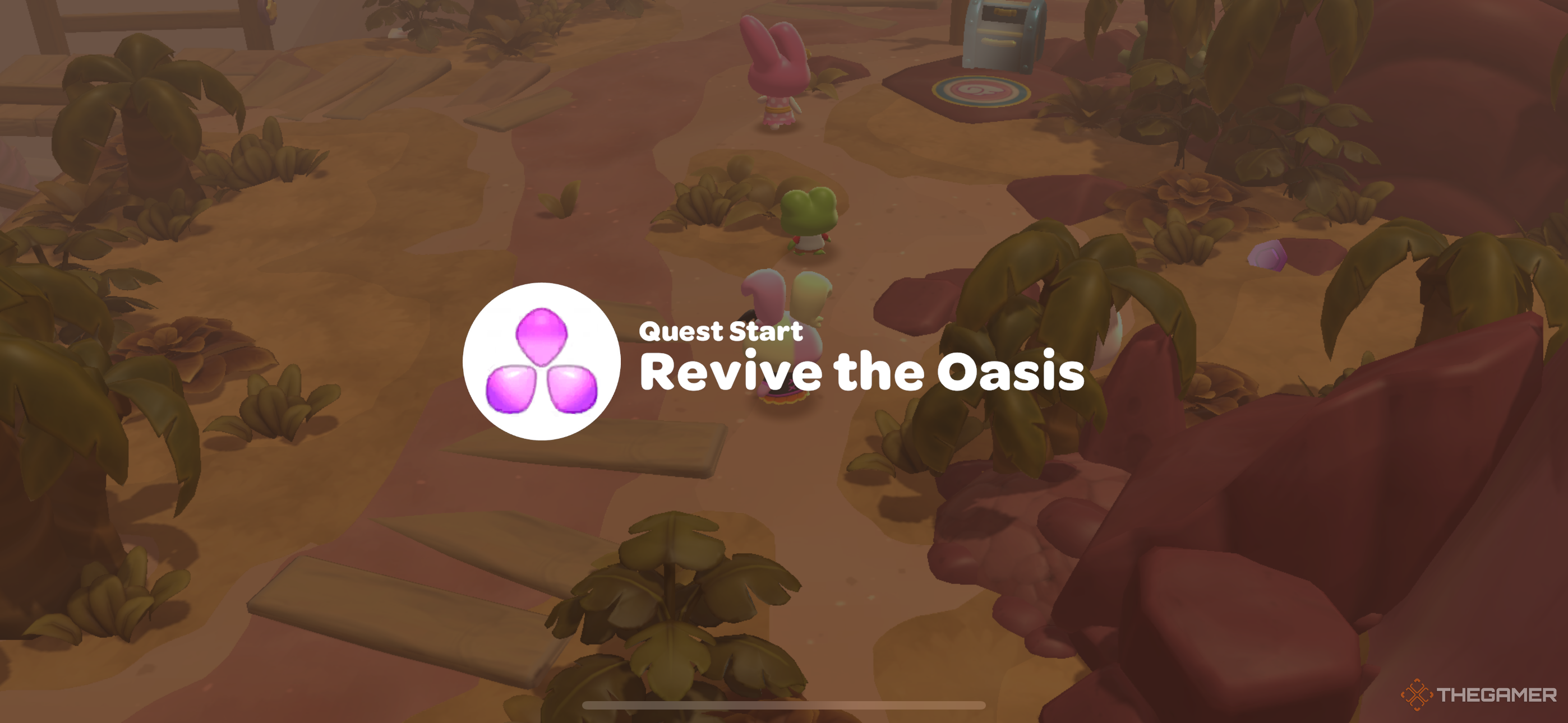 Revive the Oasis pop-up in Hello Kitty Island Adventure.