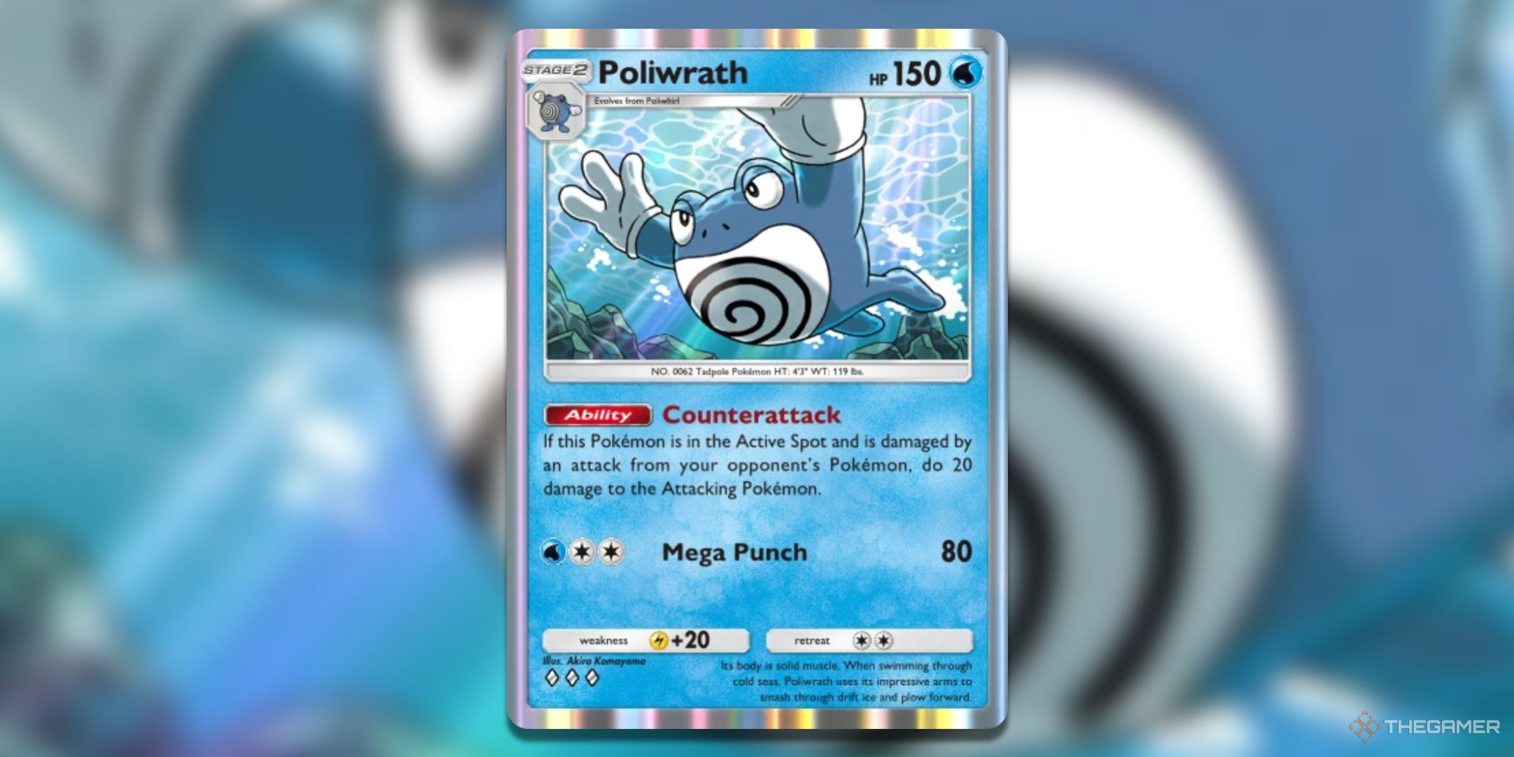 Poliwrath Pokemon TCG Pocket Card Art.