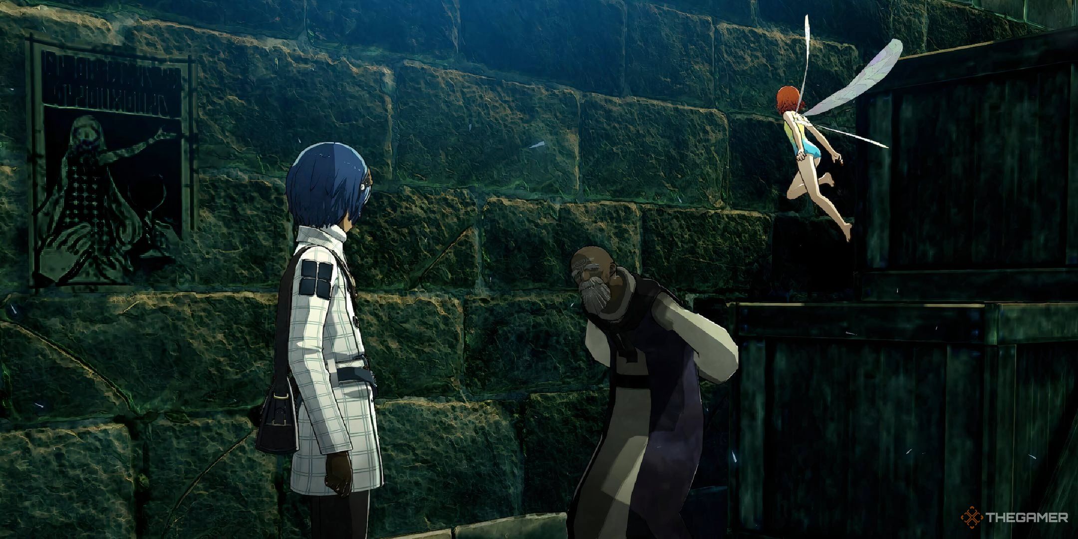 The main character and Galika with the elderly enthemophile in the metaphor