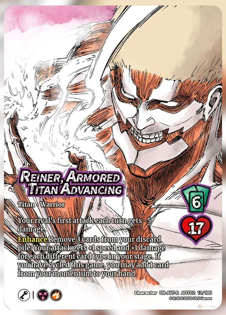 Reiner, Armored Titan Advancing