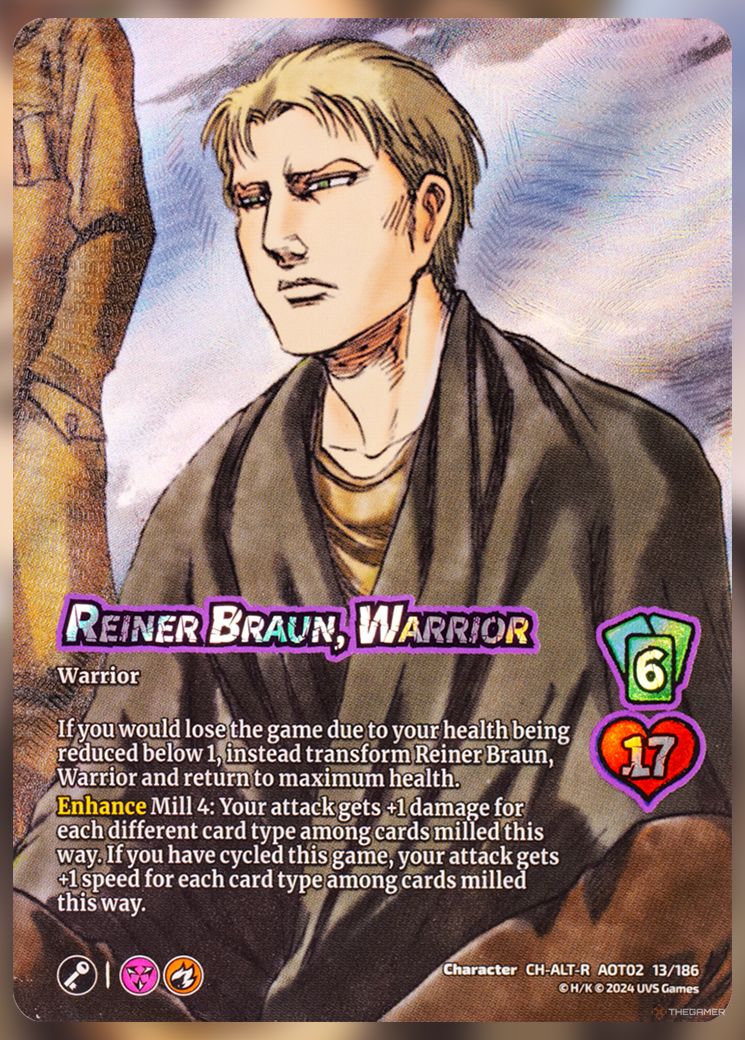 Reiner Braun, Warrior Textured Foil