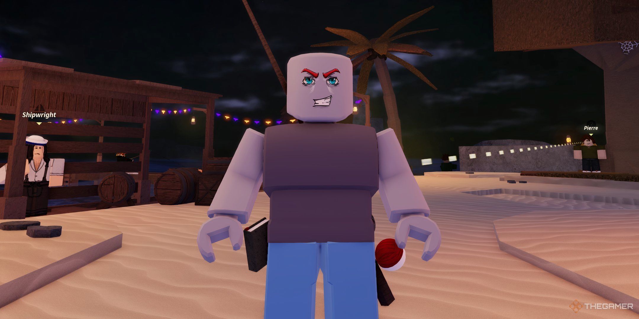 a player in Fisch on Roblox