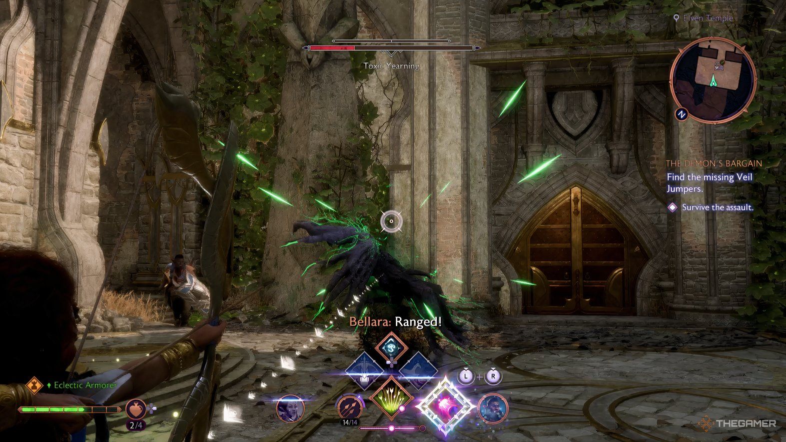 Toxic Yearning with ranged attack in Dragon Age The Veilguard