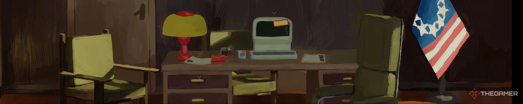 The commissioner&rsquo;s office in The Rise of the Golden Idol.