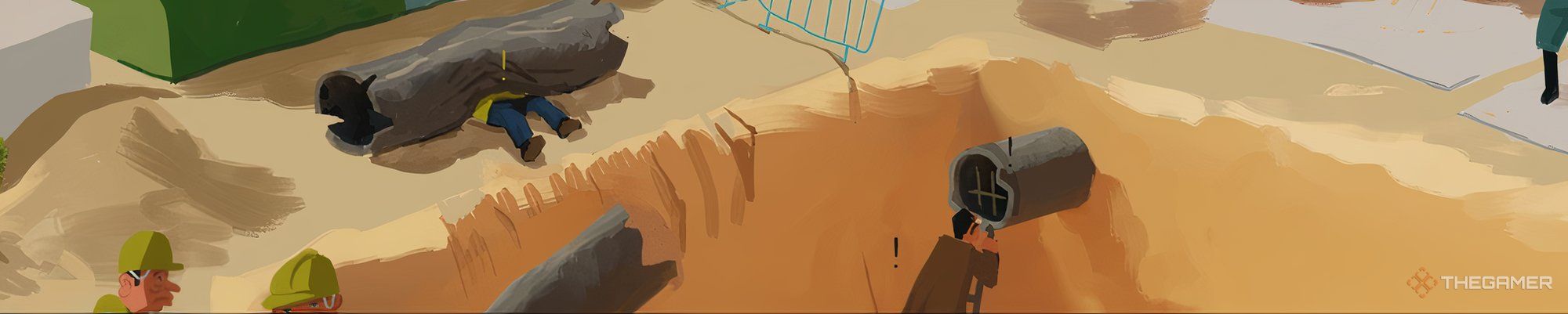 The construction site in The Rise of the Golden Idol.