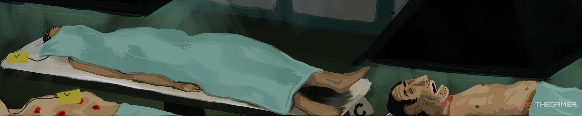 The police office morgue in The Rise of the Golden Idol.
