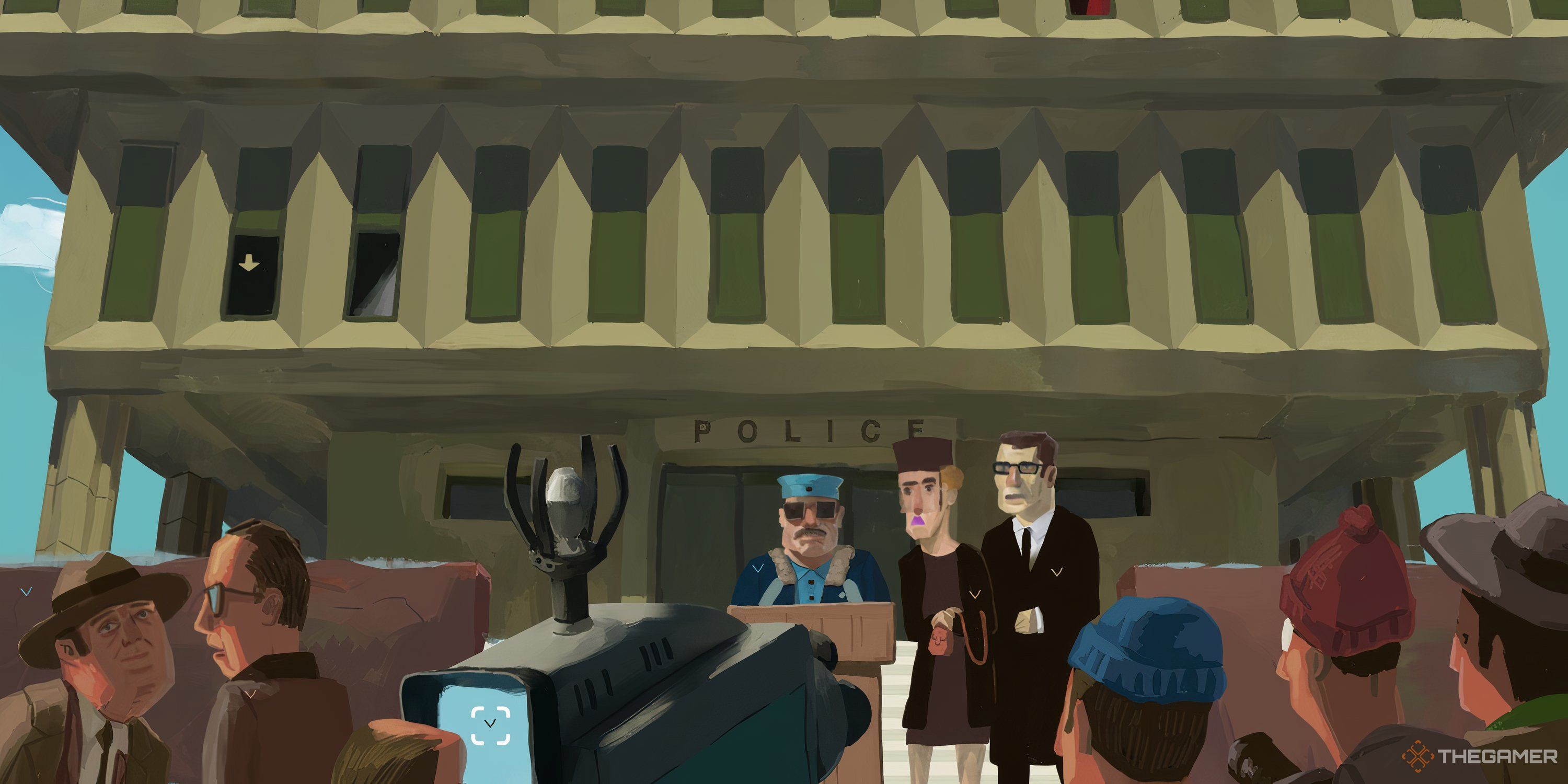 The press conference in The Rise of the Golden Idol.