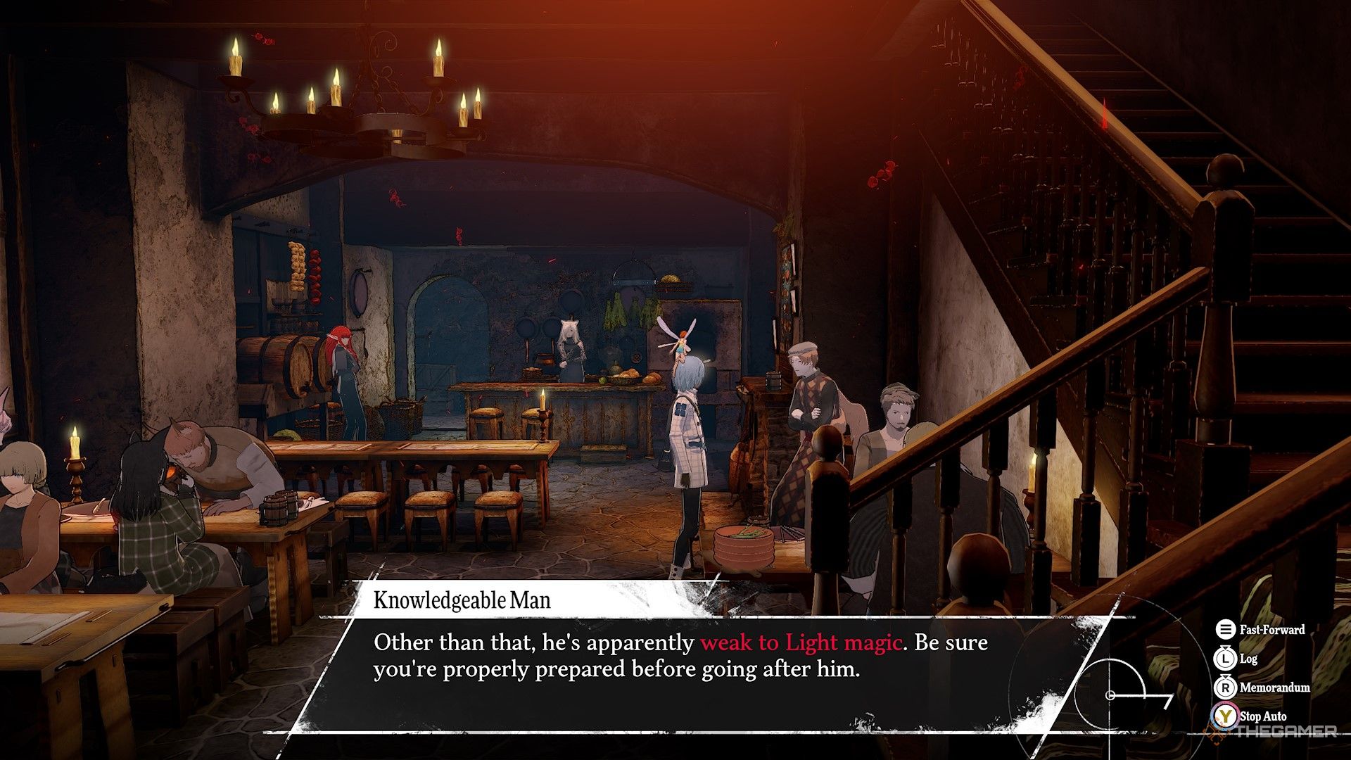 The main character talking to the informant in the ReFantazio metaphor.
