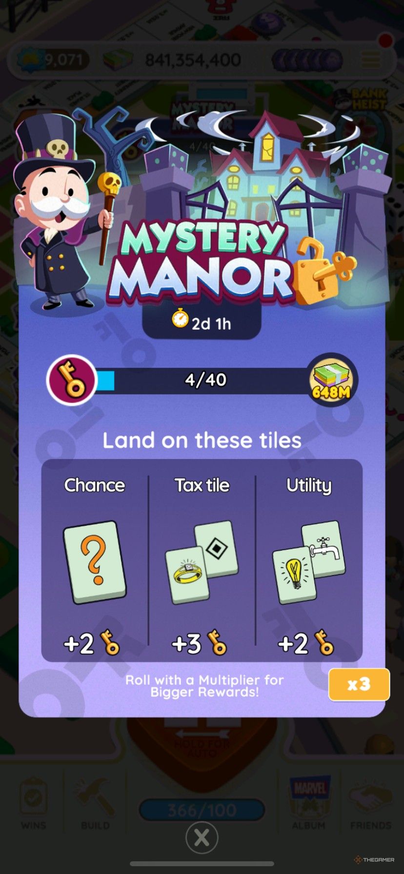 Все награды Mystery Manor (30 октября — 1 ноября) в Monopoly Go