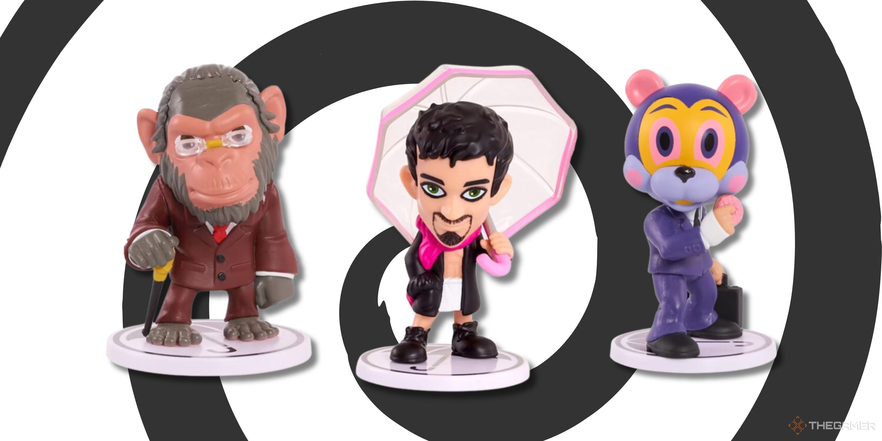 Three Umbrella Academy pop toys