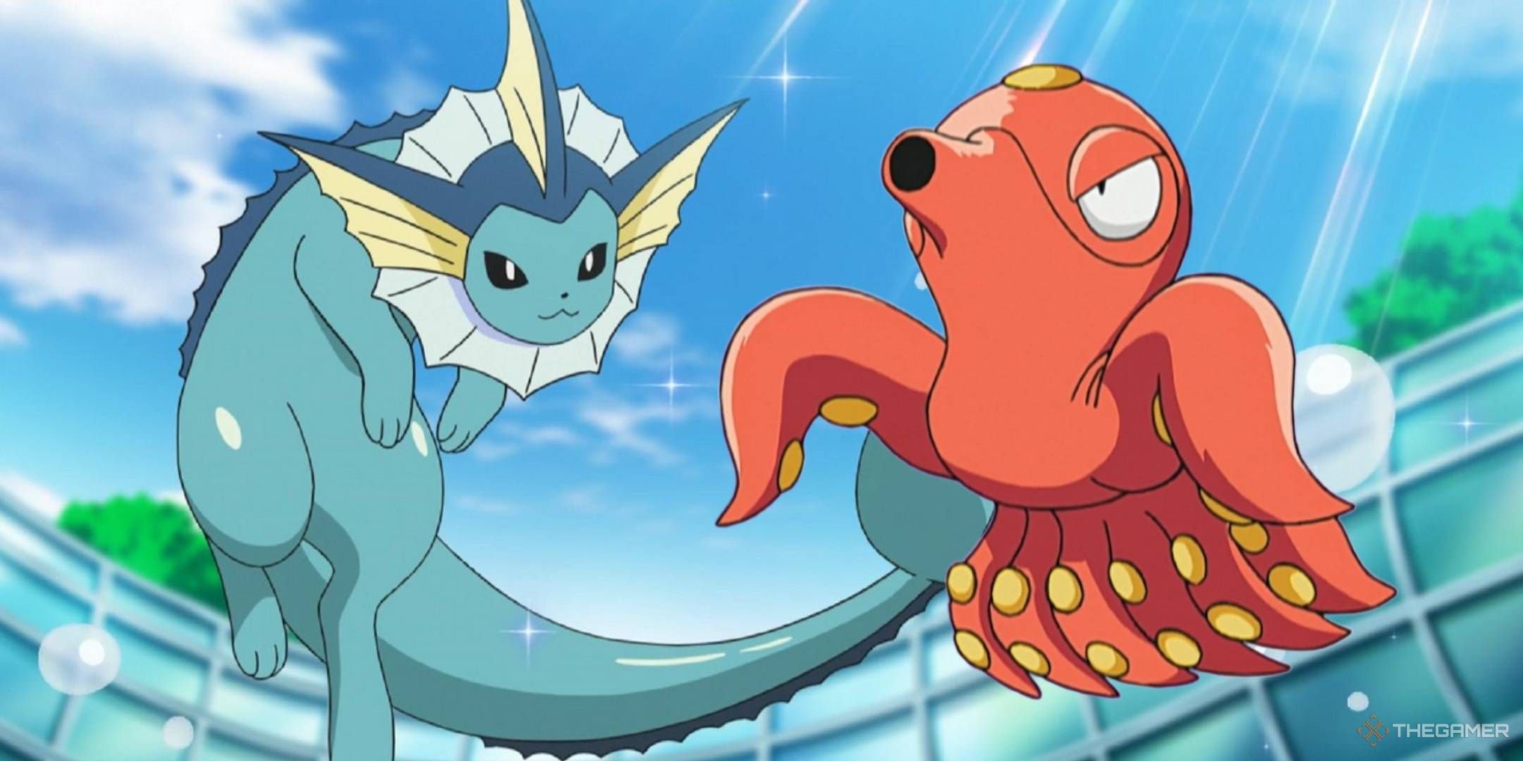 Vaporeon and Octillery