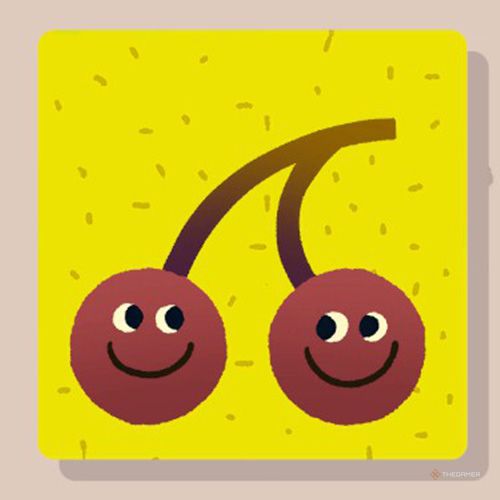 Wilmot completes a puzzle named Cherries in Wilmot Works It Out