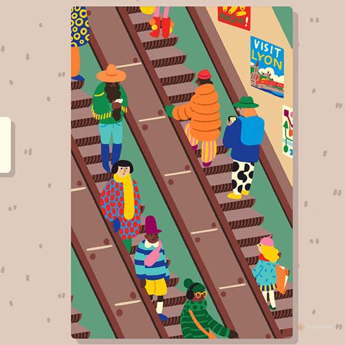 Wilmot completes a puzzle named Escalator People in Wilmot Works It Out