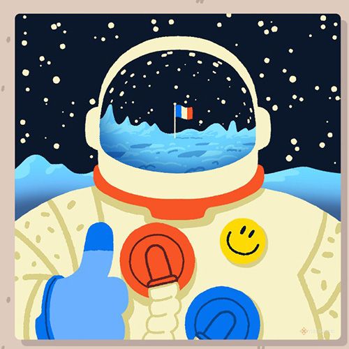 Wilmot completes a puzzle named First Frenchmen On The Moon in Wilmot Works It Out