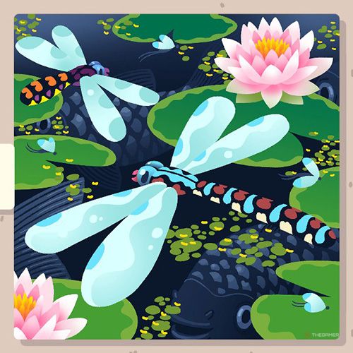 Wilmot completes a puzzle named Pond Life in Wilmot Works It Out
