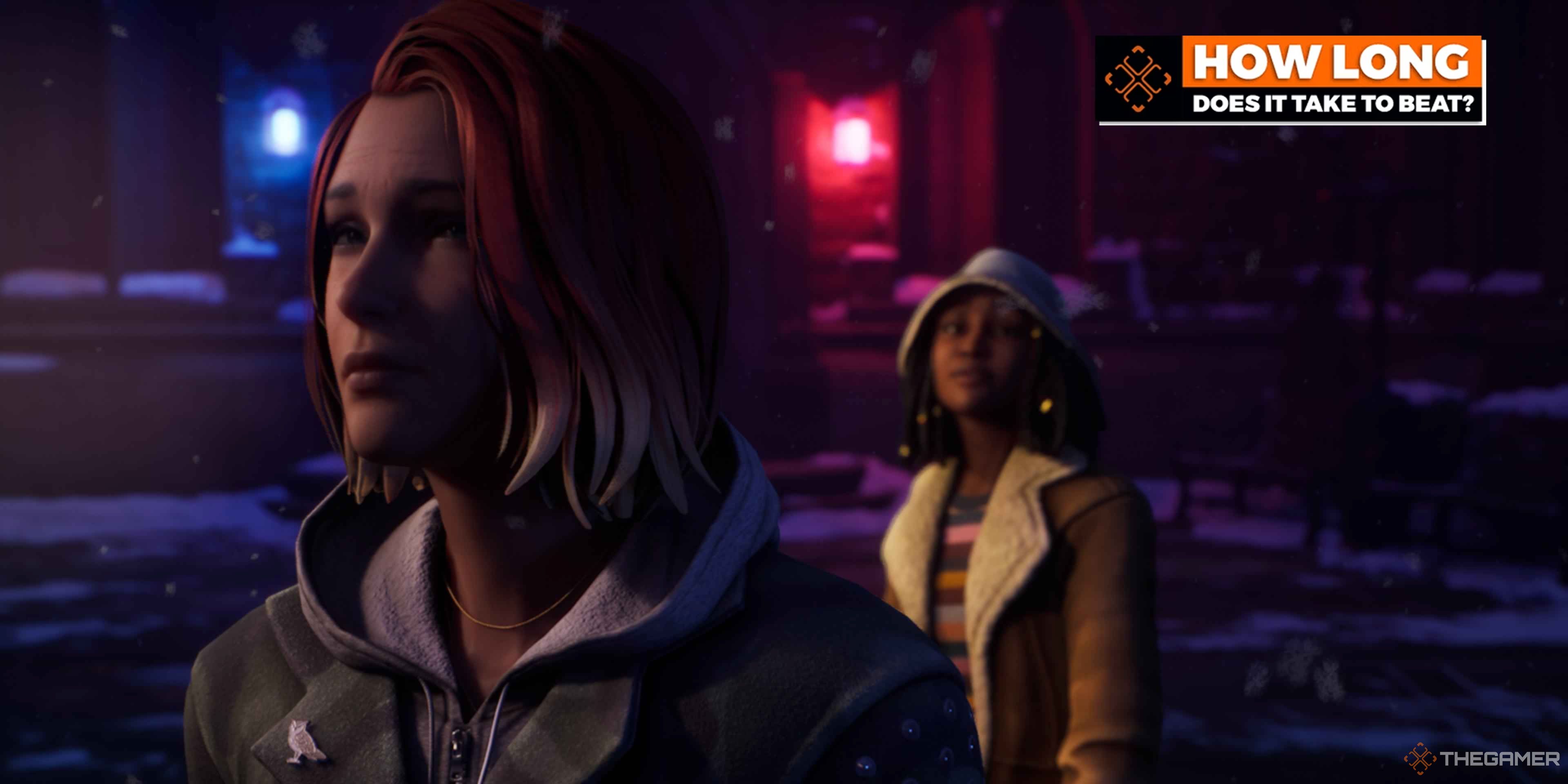 Diana standing behind Maxine in Life is Strange: Double Exposure. 