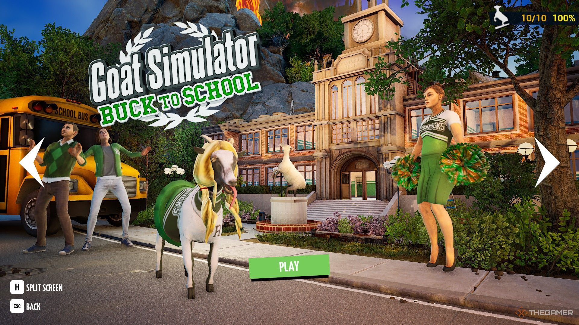 Где найти все трофеи на школьном уровне в Goat Simulator