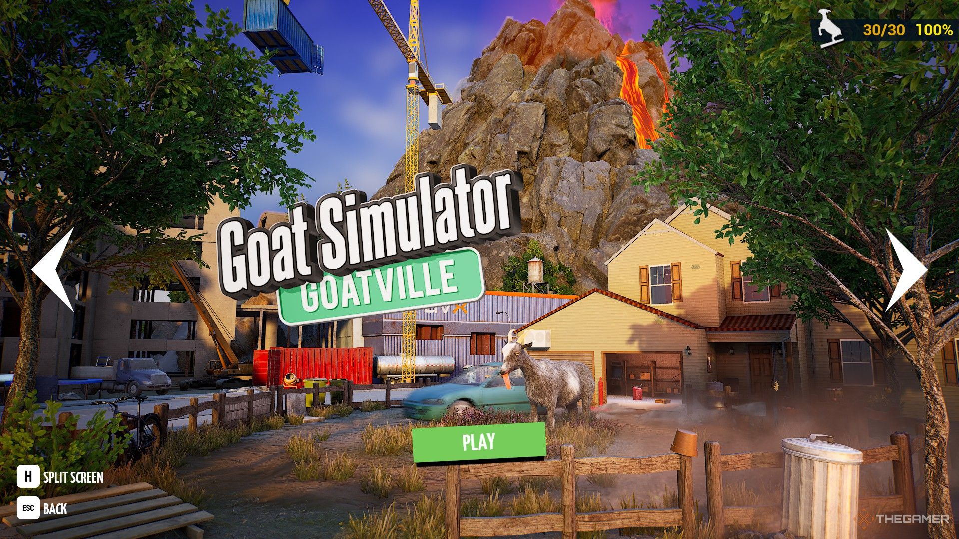 Где найти все трофеи на уровне GoatVille в Goat Simulator