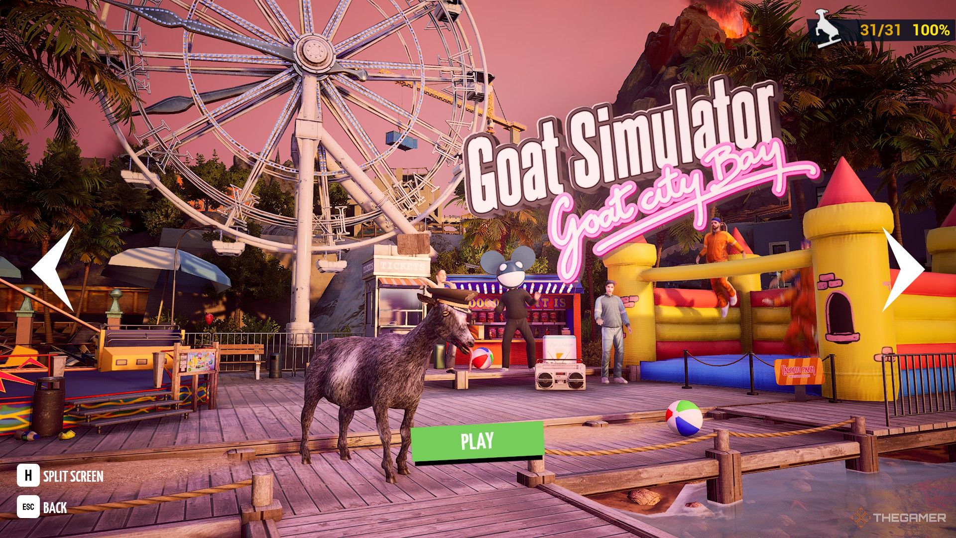 Где найти все трофеи на уровне залива Козьего города в Goat Simulator