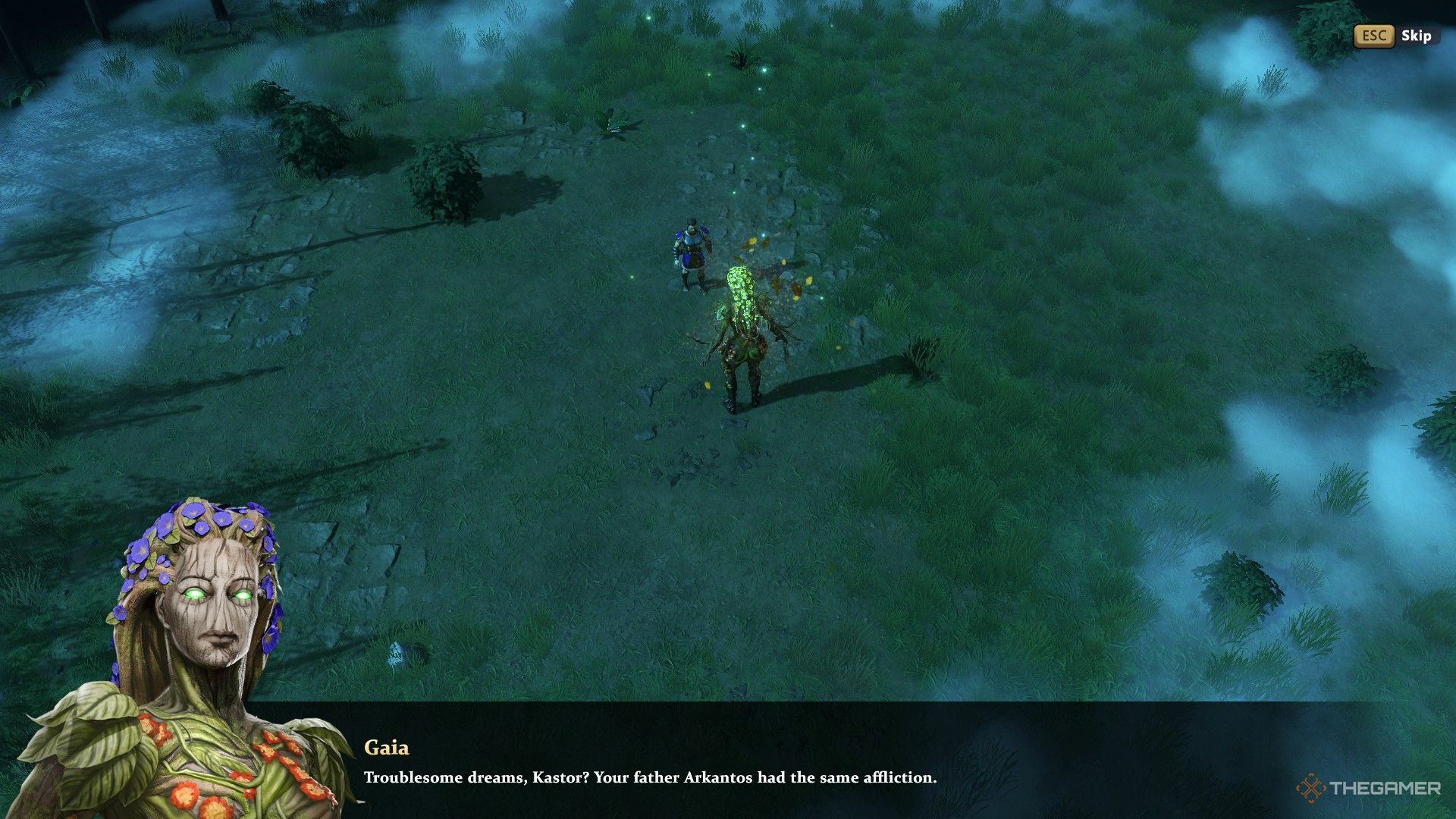گایا با کاستور در Age Of Mythology: Retold صحبت می کند.