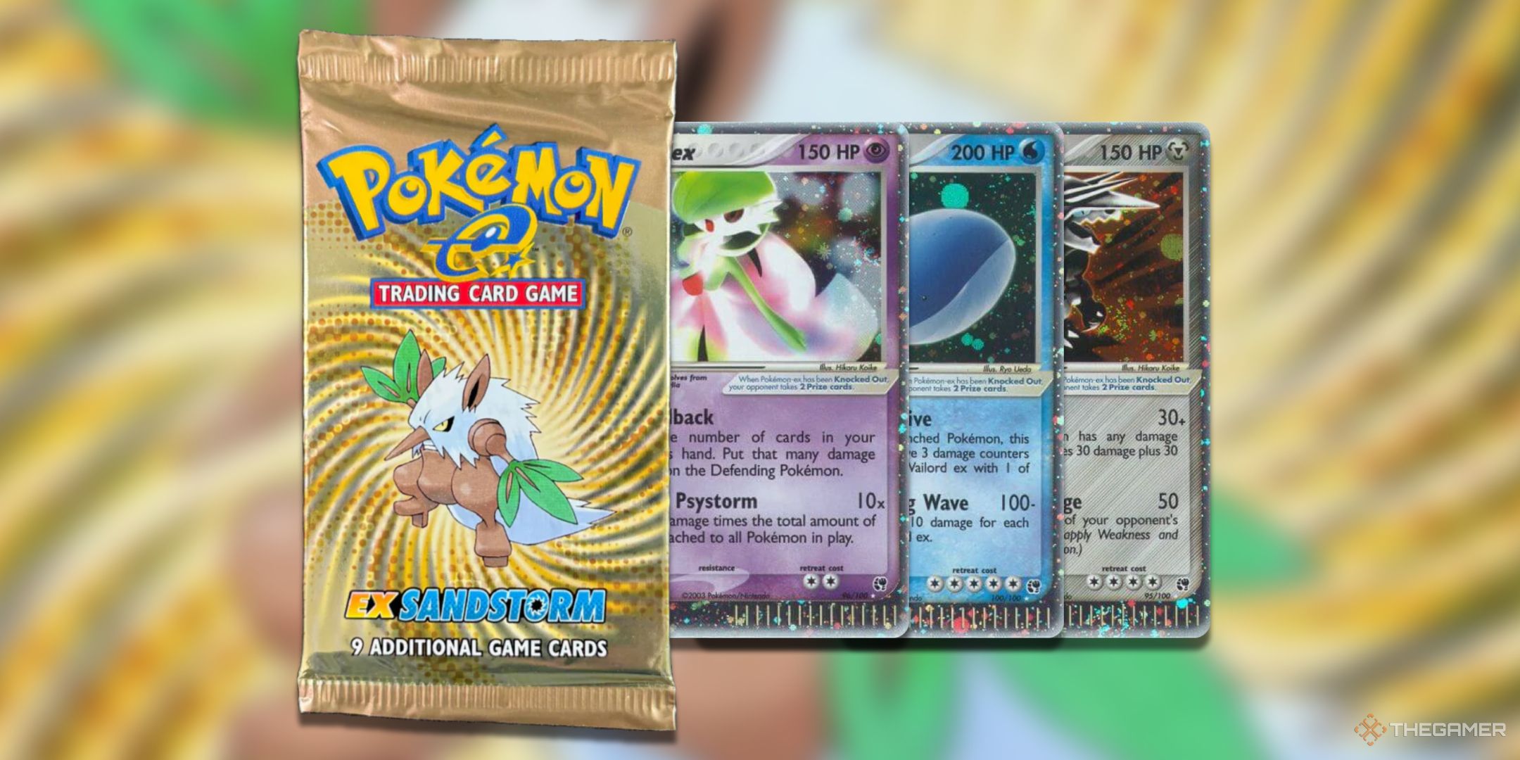 بهترین مجموعه کارت ژاپنی برای Pokemon TCG 5 یک بسته Pokemon TCG Ex Sandstorm و کارتهای ارزشمند موجود در داخل.