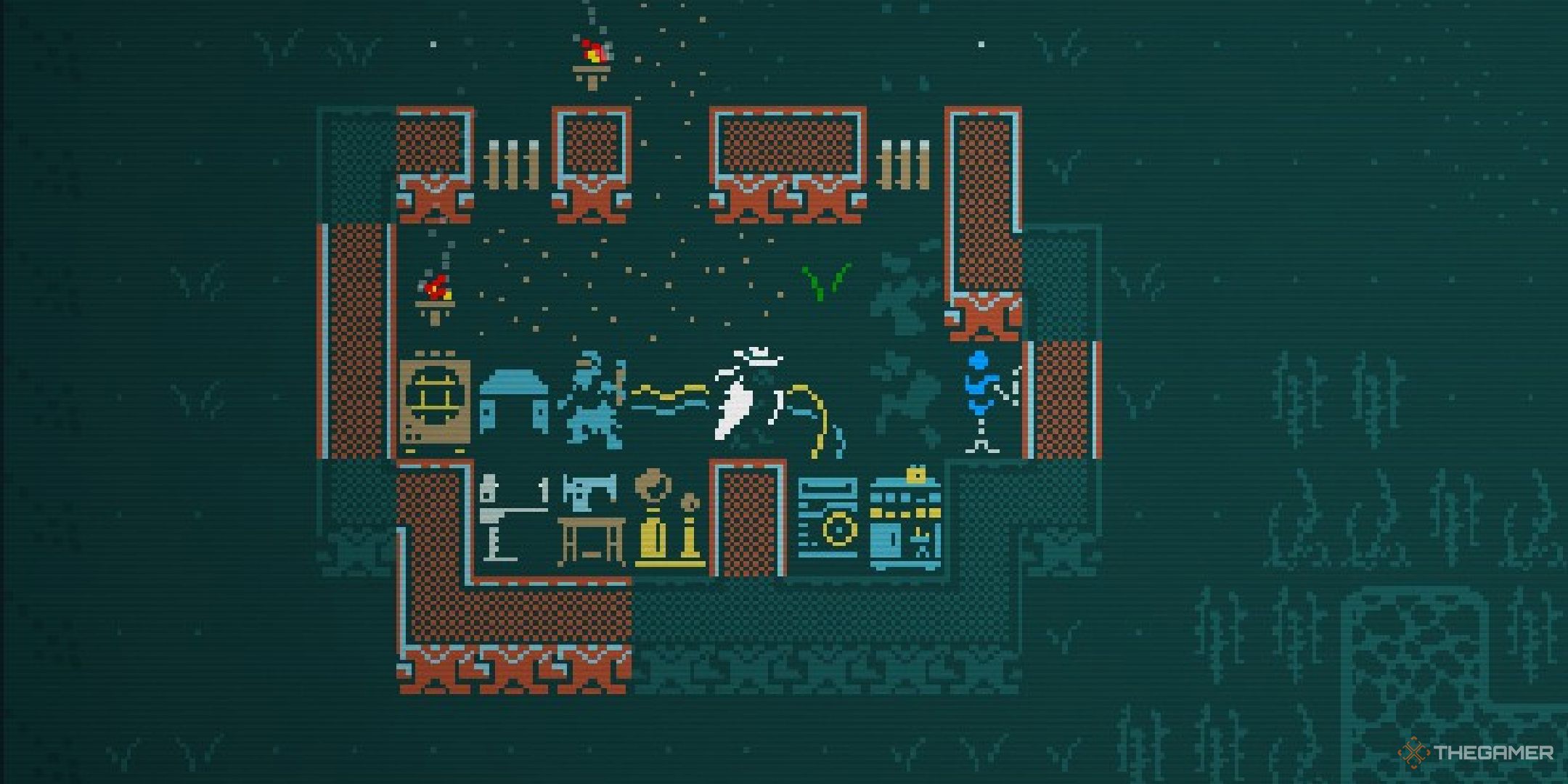 A player standing in Argyve&rsquo;s house zoomed in.