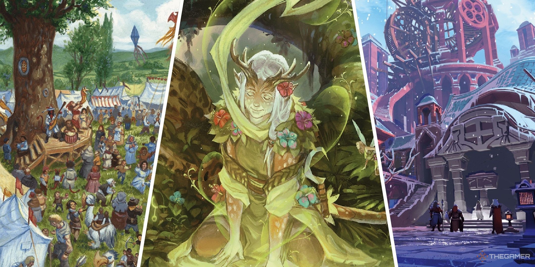 Dungeons & Dragons image showing a druid and her bastion.