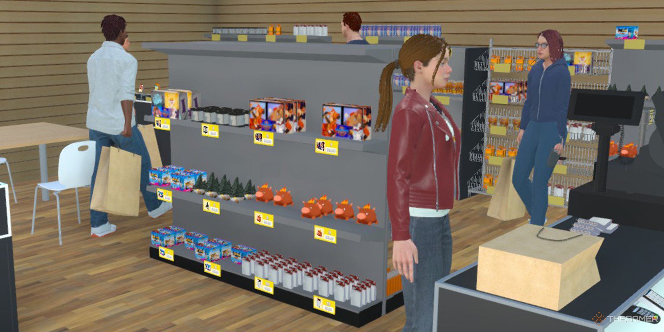 The customers are shopping in TCG Card Shop Simulator