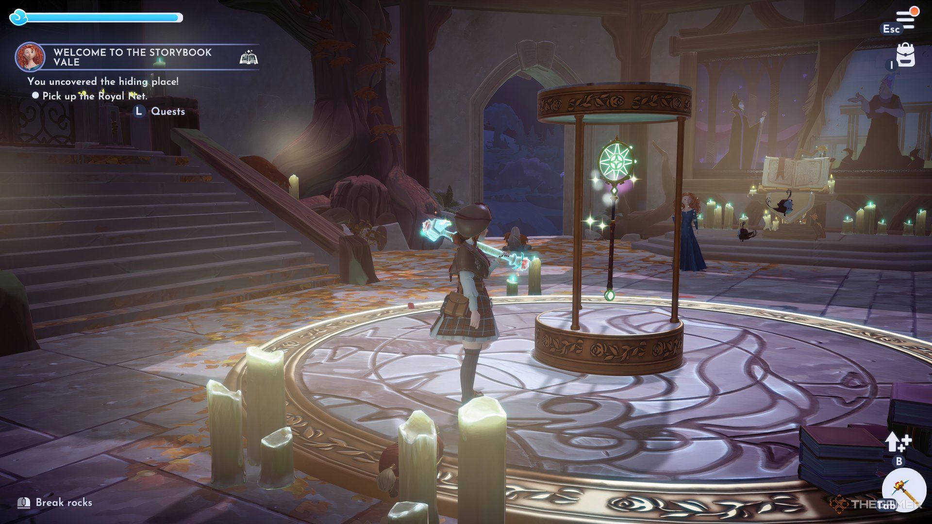 Unlocking the Royal Net from the ring puzzle in the Lorekeeper&rsquo;s Library with Merida.
