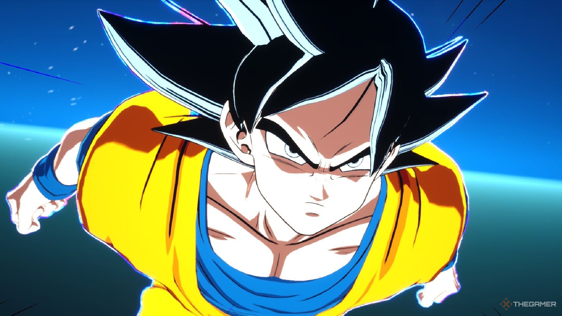 Dragon Ball Sparking Zero image showing Goku Ultra Instinct Sign.