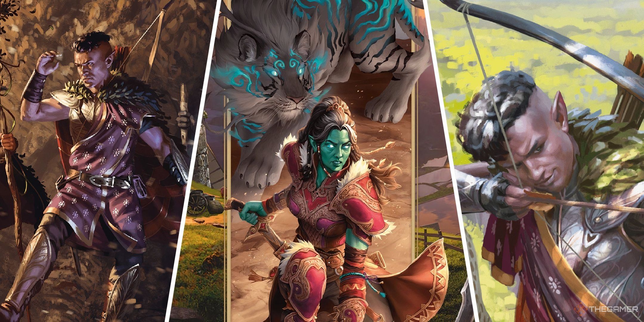 Dungeons & Dragons image showing three rangers.