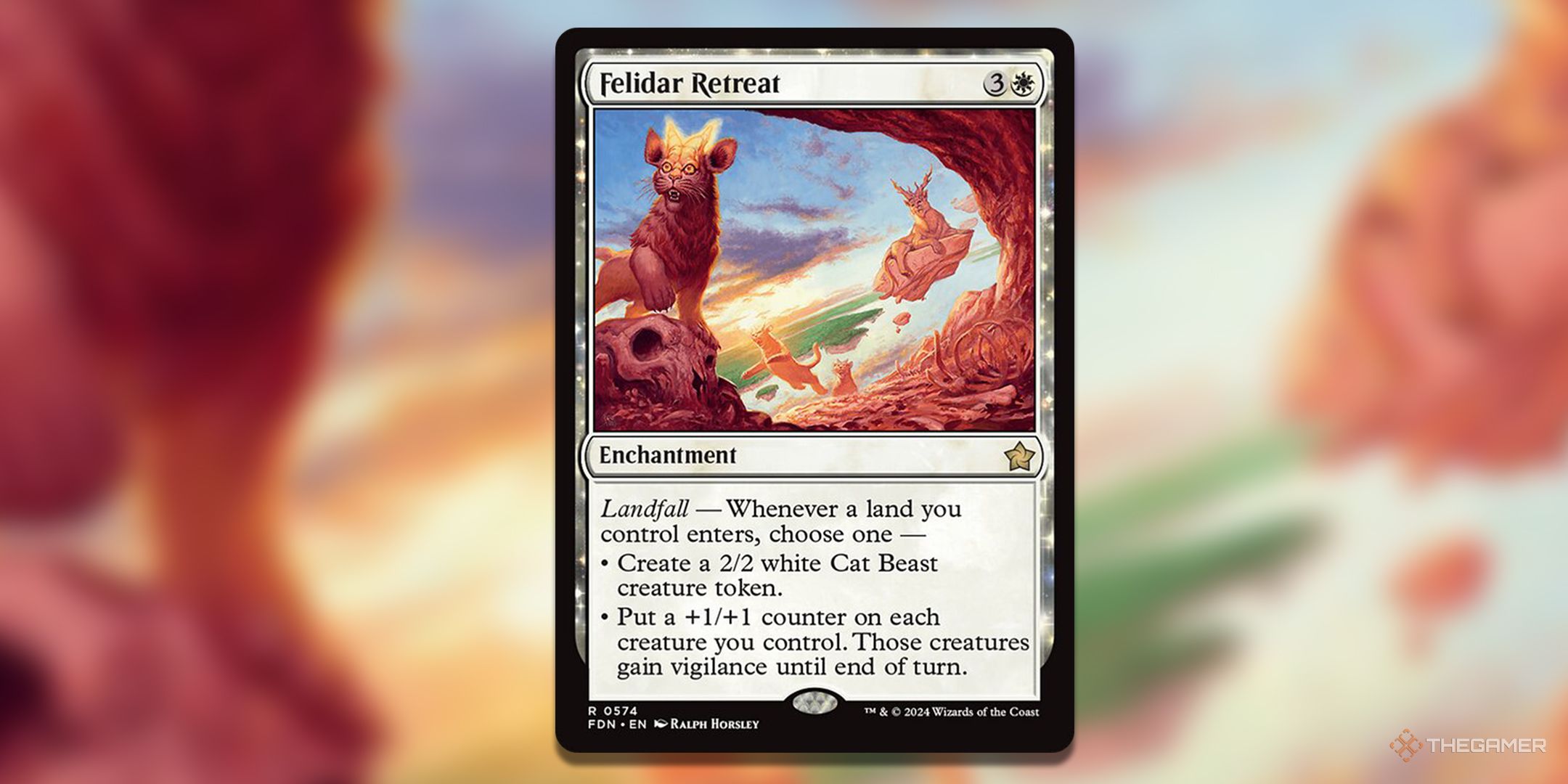 Felidar Retreat Foundations MTG Card.
