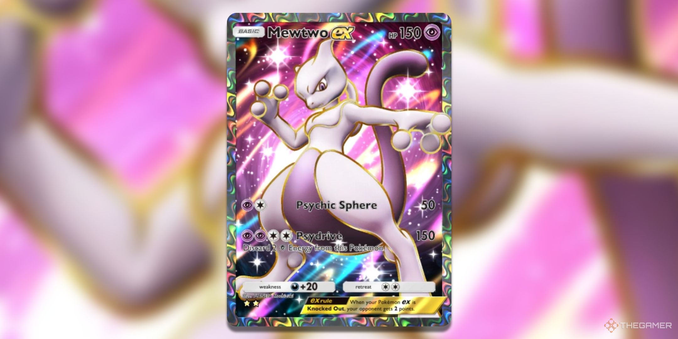 Каждая карта в наборе Genetic Apex Mewtwo в кармане Pokemon TCG