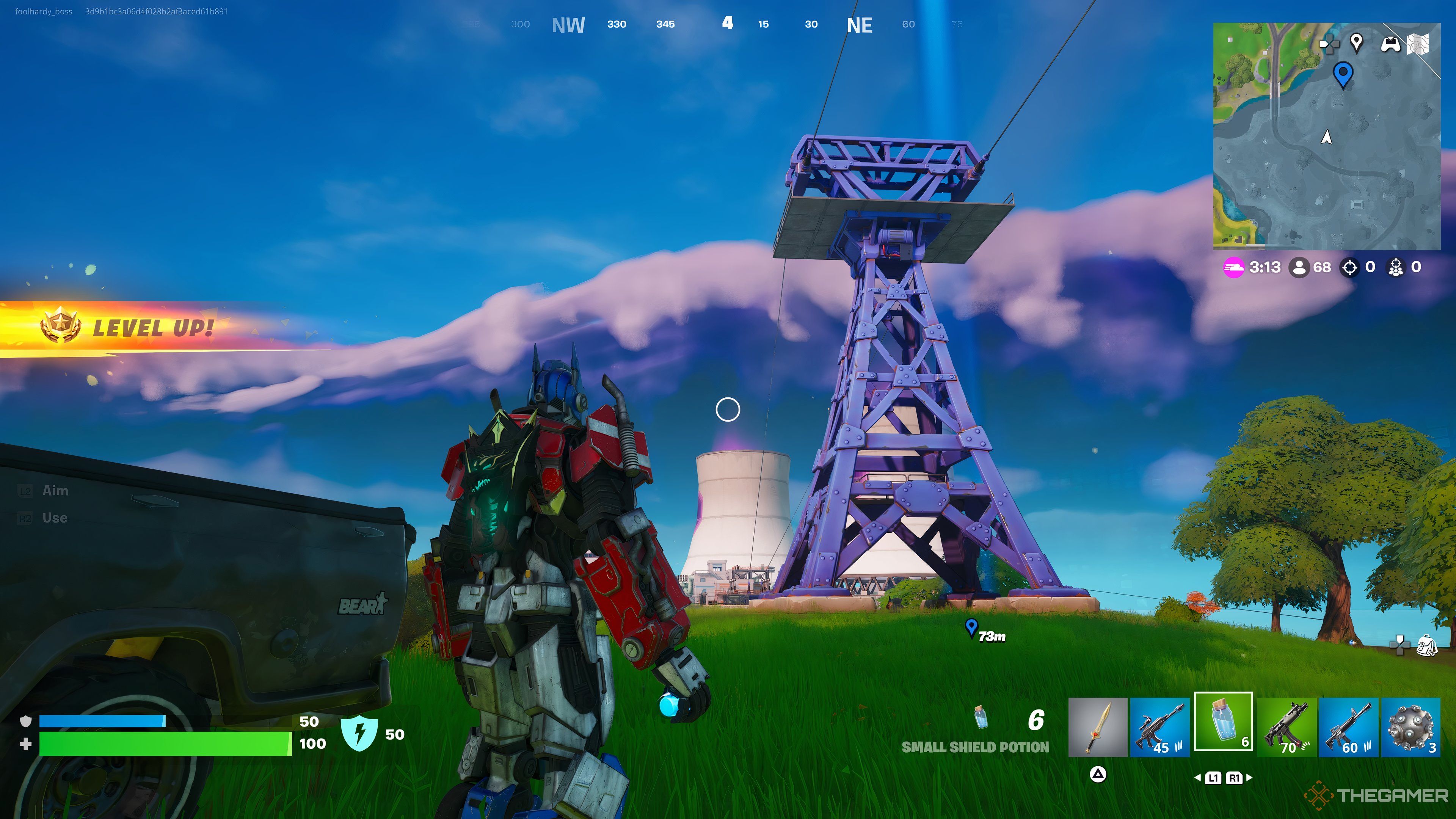 تصویری از برج برق در ریمیکس Fortnite Chapter 2.