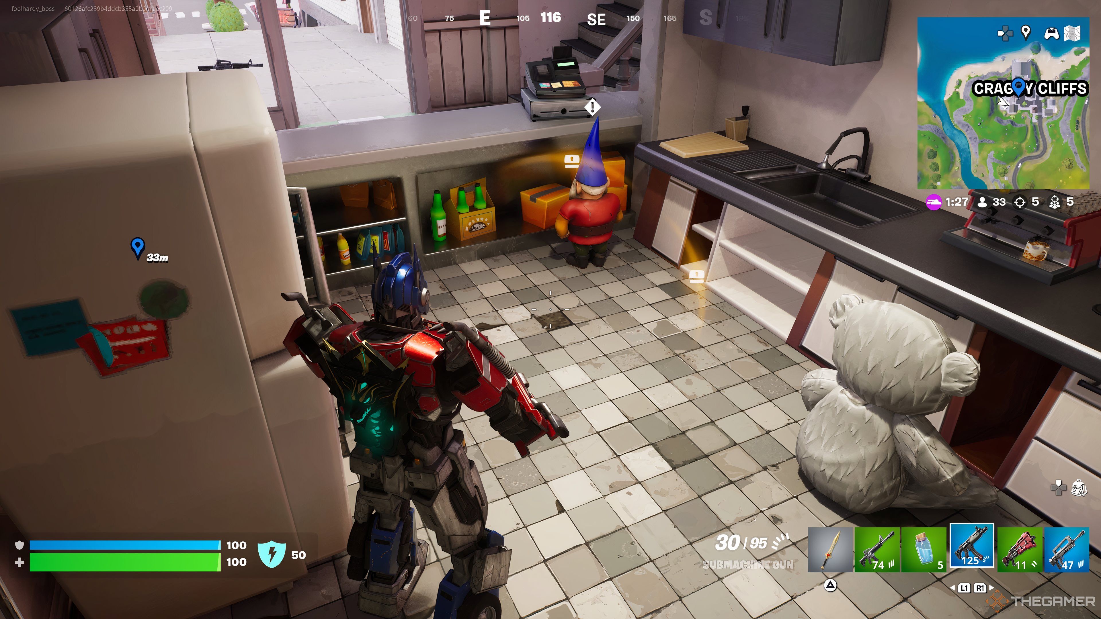 تصویری از یک گنوم در ریمیکس Fortnite Chapter 2.