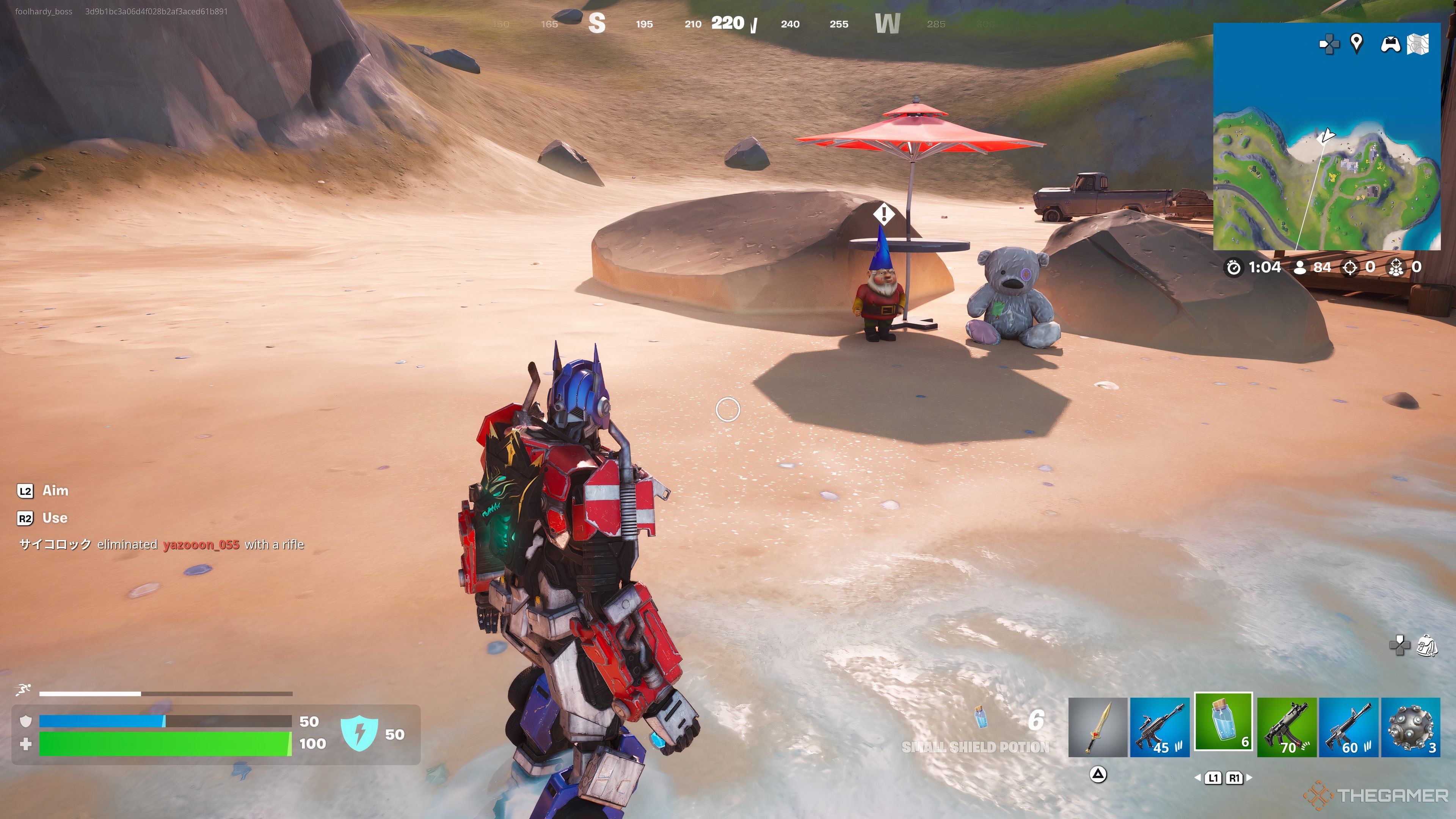 تصویری از یک گنوم در ریمیکس Fortnite Chapter 2. 