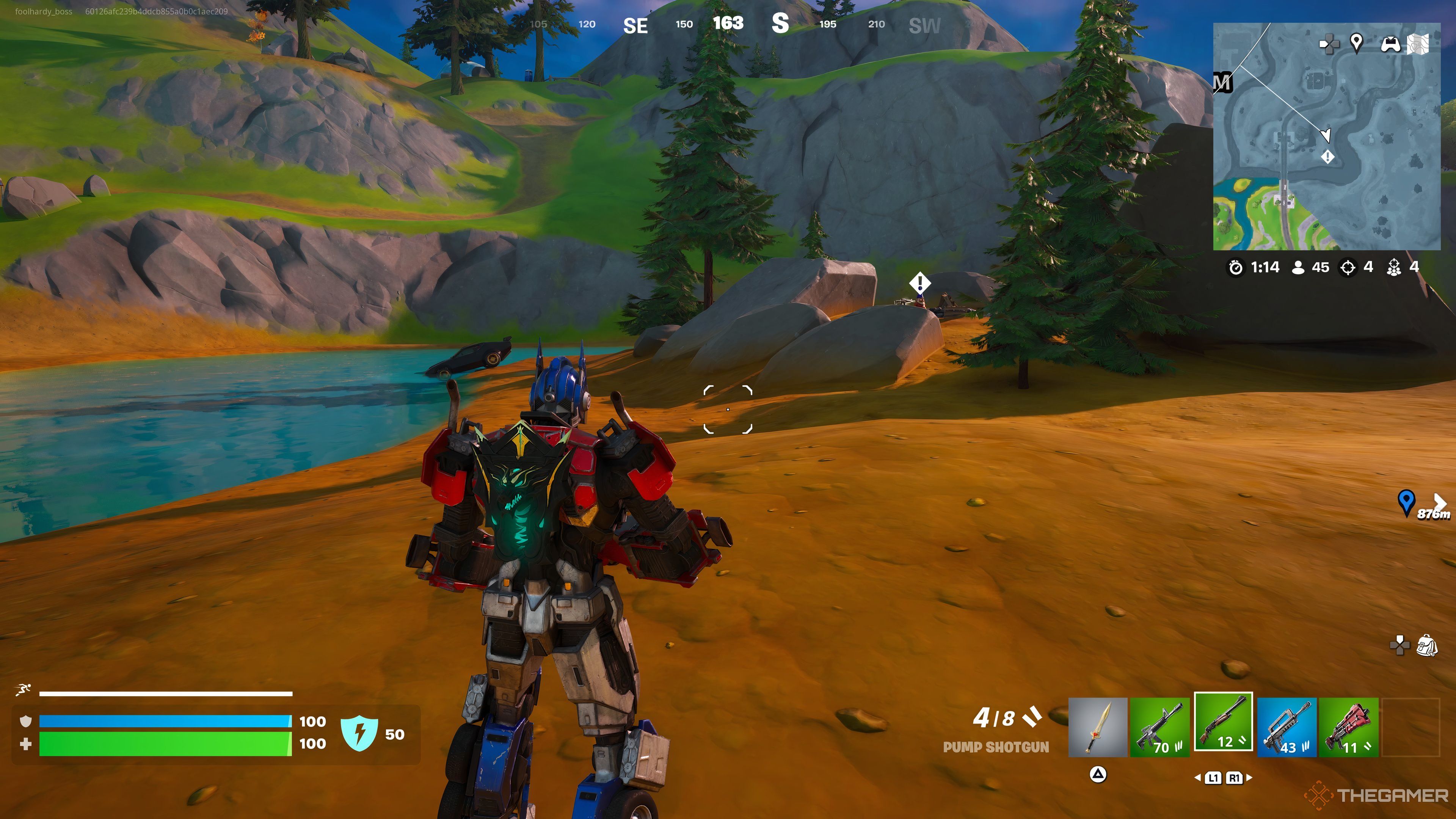 تصویری از یک گنوم پنهان در ریمیکس Fortnite Chapter 2. 