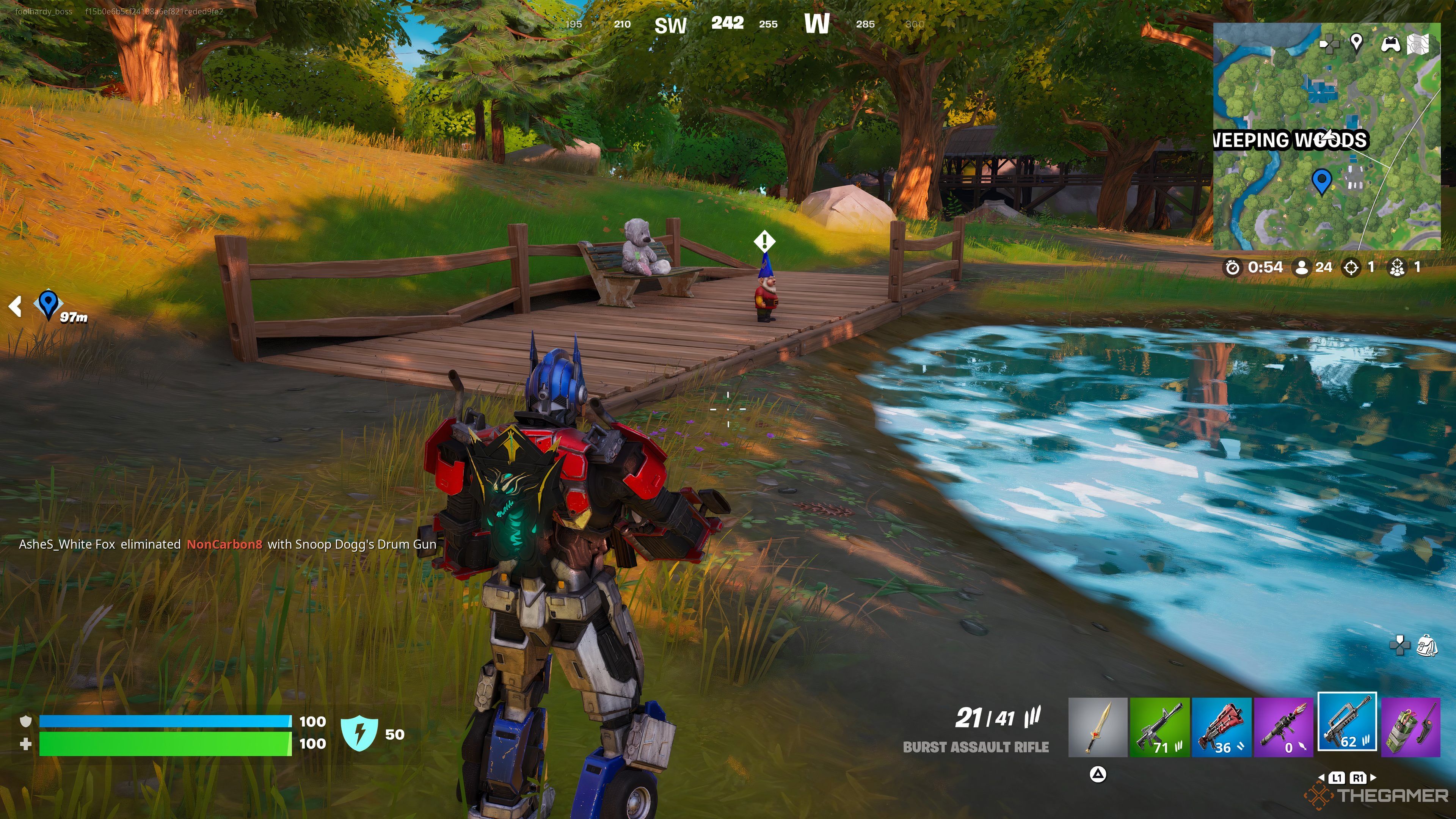 تصویری از گنوم های hiddnes در ریمیکس Fortnite Chapter 2. 