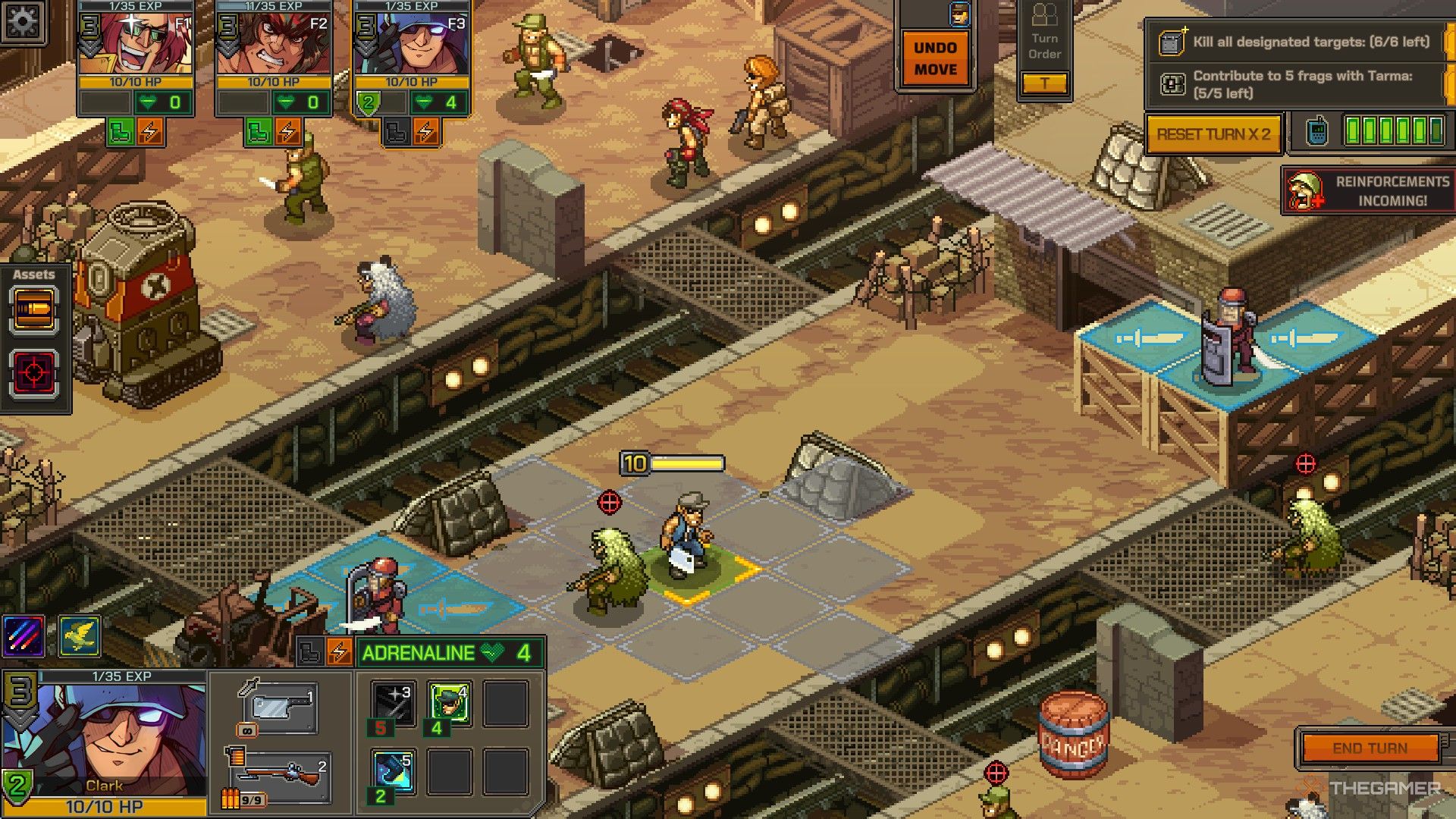 Руководство по стратегии для Кларка в Metal Slug Tactics