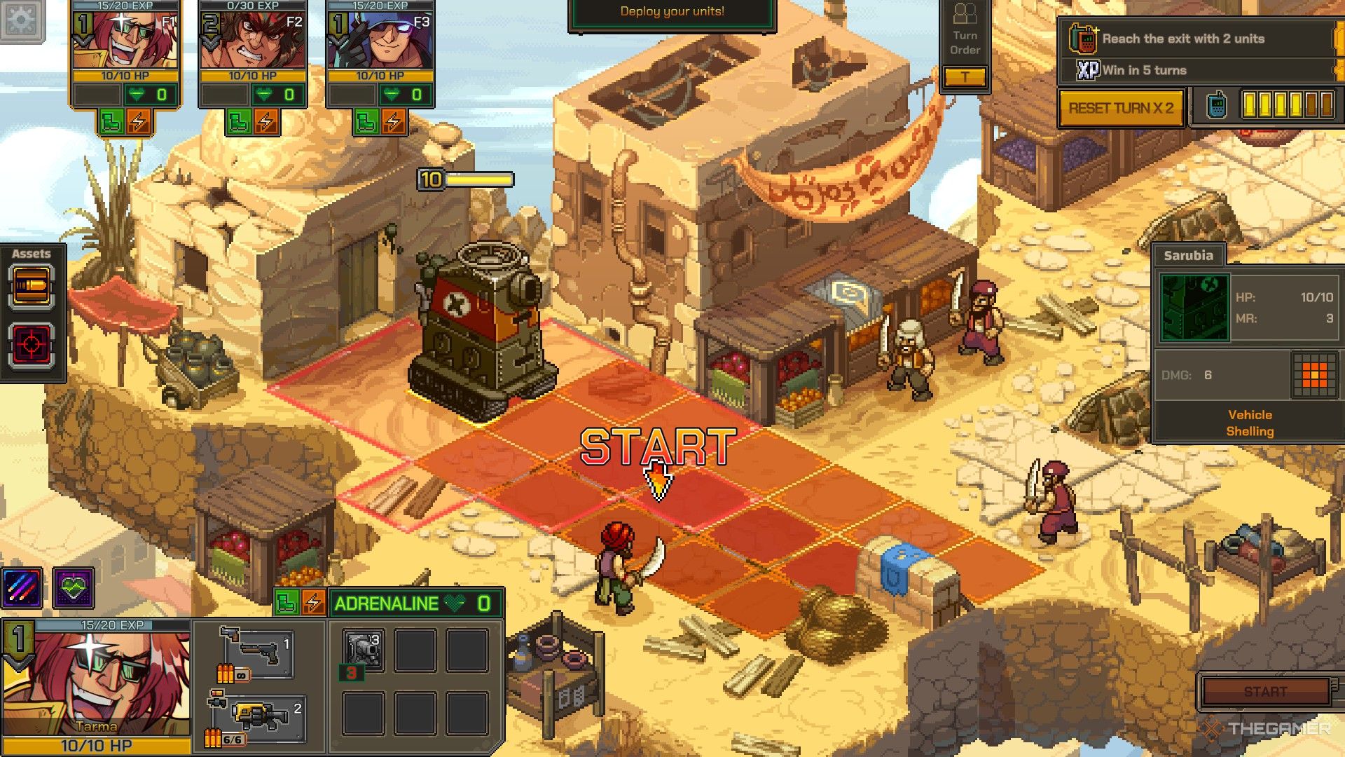 Руководство по стратегии для Tarma в Metal Slug Tactics